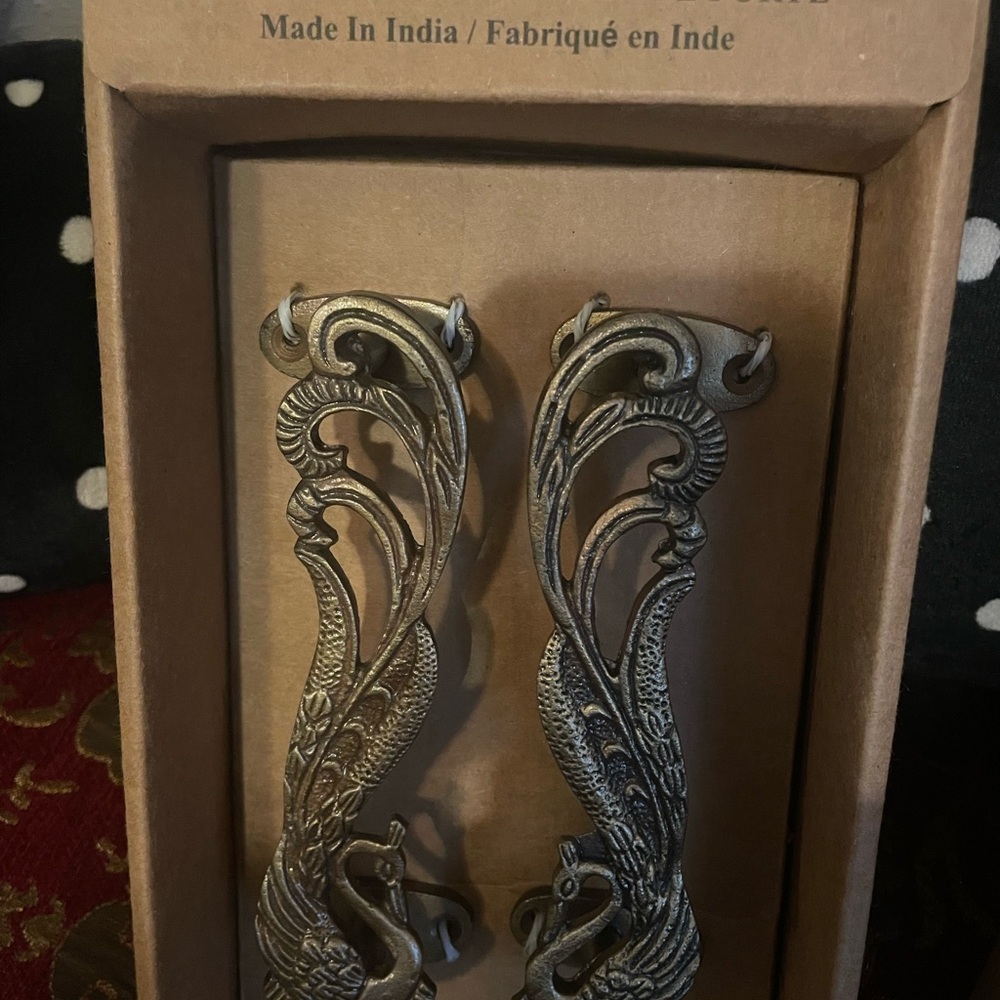 Bronze Decorative Door Handles Set - Picture 4 of 4